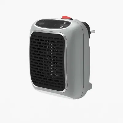 Ontel Handy Heater Turbo 800 Calentador de espacio pequeño con toma de pared y termostato ajustable, programable 12